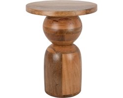 Leitmotiv Bijzettafel Dia - Naturel - Ø35cm - Scandinavisch