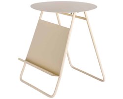 Leitmotiv Bijzettafel Esencia - Gebroken wit - 40x40x48cm - Modern