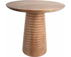 Leitmotiv Bijzettafel Force Layered Base Large - Bruin - 50x50x35cm - Scandinavisch