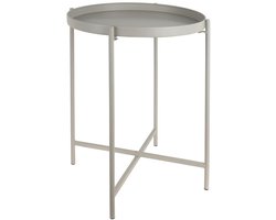 Leitmotiv Bijzettafel Meseta - Grijs - 40x40x49cm - Modern