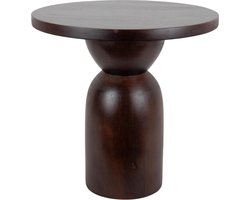 Leitmotiv Bijzettafel Noche - Bruin - Ø45cm - Scandinavisch