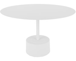 Leitmotiv Bijzettafel Nowa Low - Wit - 55x55x35cm - Modern