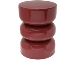 Leitmotiv Bijzettafel Rey - Rood - 36x36x48cm - Modern