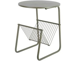 Leitmotiv Bijzettafel Riqueza Revista - Groen - 40x40x49cm - Modern