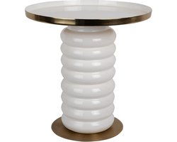 Leitmotiv Bijzettafel Ruby - Wit - Ø41cm - Scandinavisch
