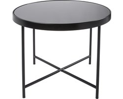 Leitmotiv bijzettafel Smooth- zwart - 60x46cm