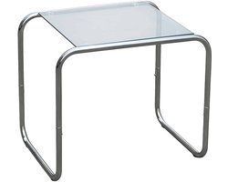 Leitmotiv Bijzettafel Ventana - Chroom - 50x40x45cm - Modern
