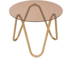 Leitmotiv Bijzettafel Ventana Round - Mokka - Ø50cm - Modern