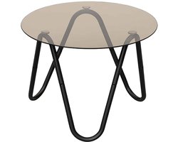 Leitmotiv Bijzettafel Ventana Round - Zwart - Ø50cm - Modern