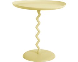 Leitmotiv - Bijzettafel Zig Zag Medium - Zachtgeel