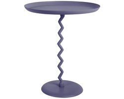 Leitmotiv Bijzettafel Zig Zag - Nachtblauw - Ø44cm - Scandinavisch