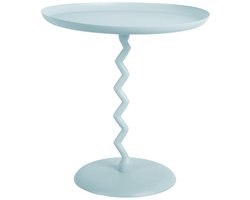 Leitmotiv Bijzettafel Zig Zag - Zachtblauw - Ø40cm - Scandinavisch