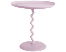 Leitmotiv Bijzettafel Zig Zag - Zachtpaars - Ø40cm - Scandinavisch