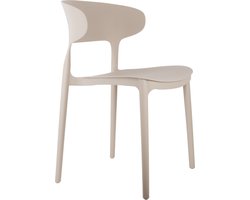 Leitmotiv - Eetkamerstoel Fain - Warmgrijs