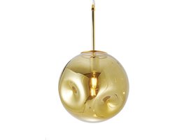 Leitmotiv - Hanglamp Blown Glass Rond - Goud