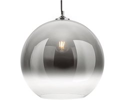 Leitmotiv Hanglamp Bubble - Chroom Schaduw - 36,5x40cm - Scandinavisch - Hanglampen Eetkamer, Slaapkamer, Woonkamer