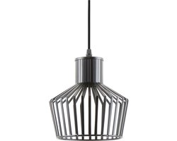Leitmotiv Hanglamp Lignes Cap - Zwart - Ø18cm - Scandinavisch,Modern - Hanglampen Eetkamer, Slaapkamer, Woonkamer