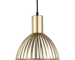 Leitmotiv Hanglamp Lignes Rond - Goud - Ø25cm - Scandinavisch,Modern - Hanglampen Eetkamer, Slaapkamer, Woonkamer