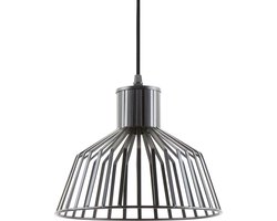 Leitmotiv Hanglamp Lignes Wide - Zwart - Ø24cm - Scandinavisch,Modern - Hanglampen Eetkamer, Slaapkamer, Woonkamer