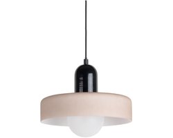 Leitmotiv Hanglamp Opaco Grato - Grijs - 25x25x23cm - Modern - Hanglampen Eetkamer, Slaapkamer, Woonkamer