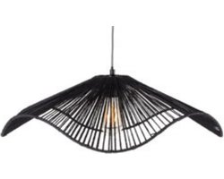 Leitmotiv Hanglamp Sombra - Zwart - 62x62x19cm - Modern - Hanglampen Eetkamer, Slaapkamer, Woonkamer