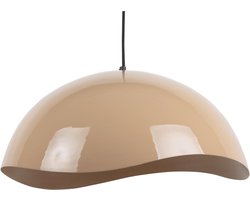 Leitmotiv Hanglamp Waved - Bruin - Ø50cm - Scandinavisch - Hanglampen Eetkamer, Slaapkamer, Woonkamer