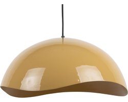 Leitmotiv Hanglamp Waved - Geel - Ø50cm - Scandinavisch - Hanglampen Eetkamer, Slaapkamer, Woonkamer