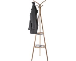 Leitmotiv Kapstok Native - Bamboe - 170x49cm - Scandinavisch - Kapstok staand - Kapstok bamboe - kapstokken - garderoberek
