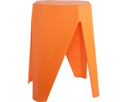 Leitmotiv Kruk Cherish - Helderoranje - 29x29x47cm - Scandinavisch