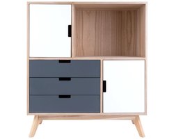Leitmotiv Ladekast Snap - Duo Deuren & Lades - 80x36x90cm