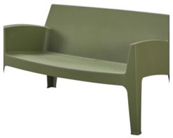 Leitmotiv - Lounge Bank Recreo - Groen - 66,5x119x73 cm