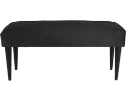 Leitmotiv - Luxurious Bank Velvet 80x40x45cm Zwart