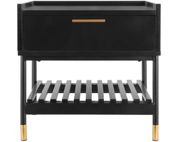 Leitmotiv Nachtkastje Marve - Zwart - 40x45x44 cm - Modern,Scandinavisch