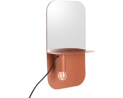 Leitmotiv Plate Lamp - Wandlamp - Ijzer - 12 x24 x 45 - Bruin (kleibruin)