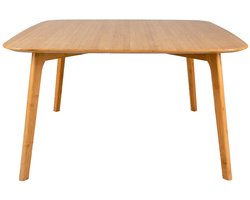 Leitmotiv Salontafel bamboe - Bruin - 80x80x45 cm - Modern,Scandinavisch