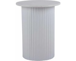 Leitmotiv Salontafel Luscious Straight - Wit - Ø45cm - Scandinavisch