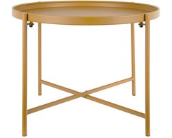 Leitmotiv Salontafel Meseta - Geel - 50x50x38.5cm - Modern