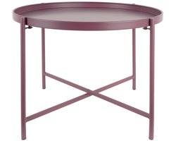 Leitmotiv Salontafel Meseta - Paars - 50x50x38.5cm - Modern