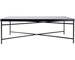 Leitmotiv Salontafel Smooth - Rechthoek Mat Zwart - 120x60x40cm - Modern