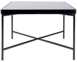 Leitmotiv Salontafel Smooth - Vierkant Mat Zwart - 60x60x40cm - Modern