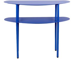 Leitmotiv Side table Cool Retro - Kobaltblauw - 90x28x72.5cm - Modern