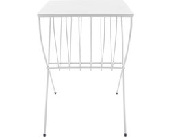 Leitmotiv Side table Cross - Staal Wit - 36x36x52cm - Scandinavisch