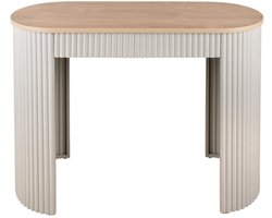 Leitmotiv Side table Estriado - Grijs - 100x40x76.5cm - Modern