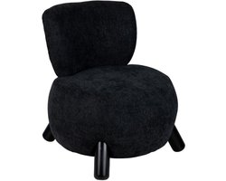 Leitmotiv Stoel Busto - Zwart - 74x74x74cm - Modern - Woonkamer - Slaapkamer