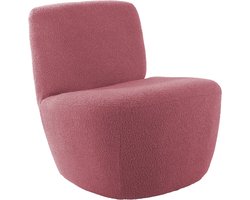 Leitmotiv Stoel Chair Ada - Roze - 71x65x68cm - Scandinavisch - Woonkamer - Slaapkamer