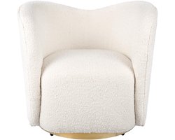 Leitmotiv Stoel Reign - Ivoor - 78x75x70 cm - Modern,Scandinavisch