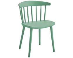 Leitmotiv Stoel Viejo - Groen - 57x44x75cm - Set van 4 - Modern - Woonkamer - Slaapkamer