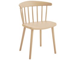 Leitmotiv Stoel Viejo - Warmgrijs - 57x44x75cm - Set van 4 - Modern - Woonkamer - Slaapkamer