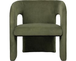 Leitmotiv Stoel Vigor - Groen - 66x69x73cm - Scandinavisch - Woonkamer - Slaapkamer