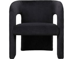 Leitmotiv Stoel Vigor - Zwart - 66x69x73cm - Scandinavisch - Woonkamer - Slaapkamer